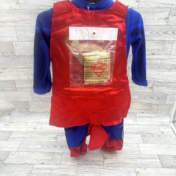 Brand New DC Comics Superman Infant Halloween Muscle Costume Size 0-6 Months - Picture 5 of 5